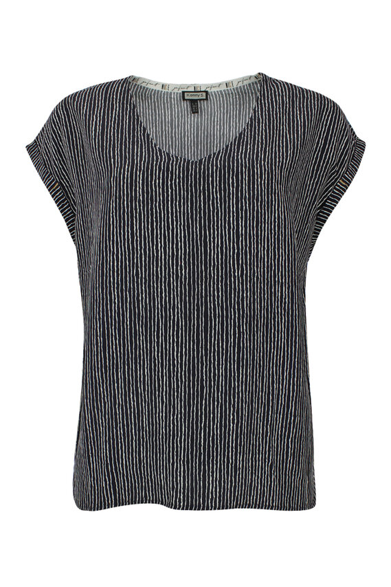 V-Neck Streifenbluse